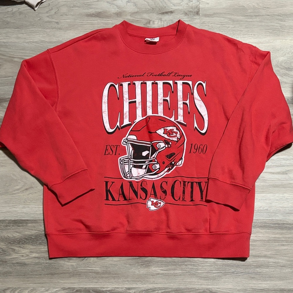 NFL Kansas City Chiefs Red Crewneck Sweater